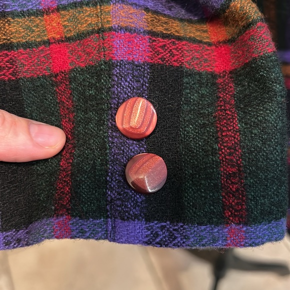 Plaid Wool Blazer 80s 90s - Picture 6 of 12